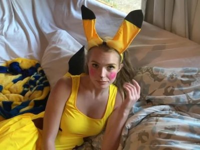 Pikachu caught doing anal